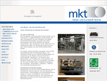 Tablet Screenshot of mkt-gmbh.org